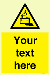 Custom Battery Charging Sign